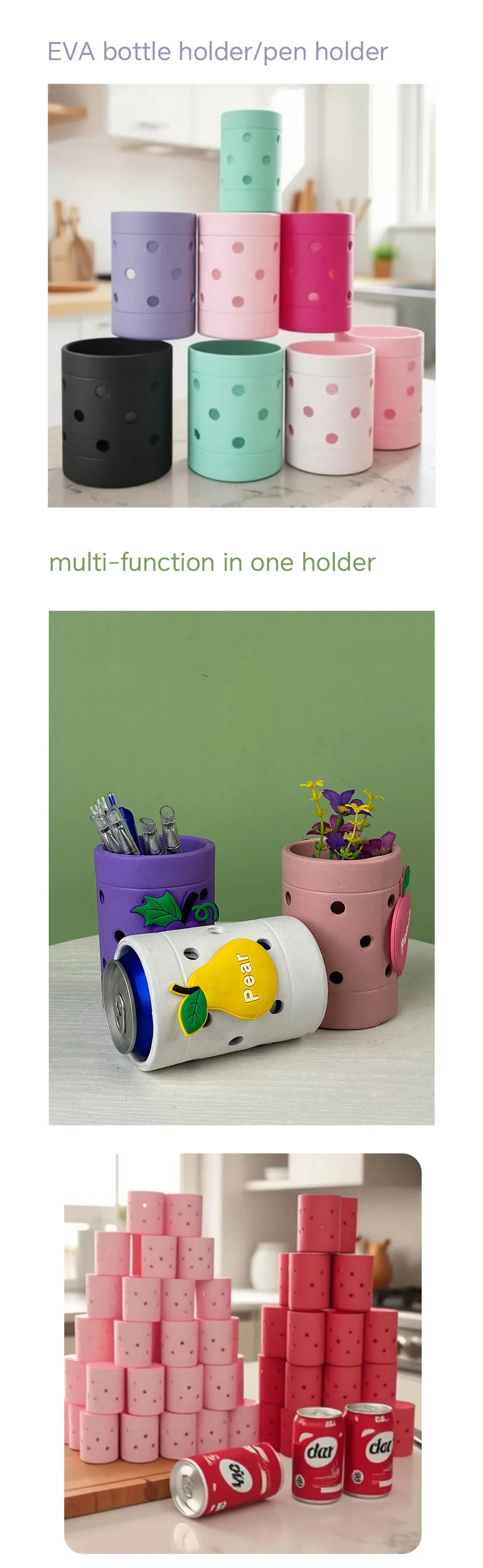 Multi Function Eva Pen Holder